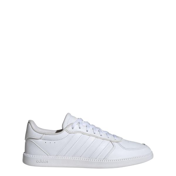 Buty Breaknet Sleek. Białe obuwie sportowe damskie Adidas, bez wzorów, z gumy. Za 243.45 zł.