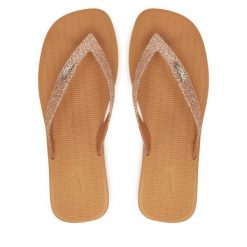 Japonki Melissa. Brązowe klapki damskie Melissa, bez wzorów, bez obcasa. Za 129.99 zł.