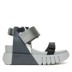 Sandały United Nude. Szare sandały damskie United Nude, bez wzorów, bez obcasa, na koturnie, bez zapięcia. Za 1,049.00 zł.