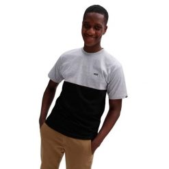 Koszulka z krótkim rękawem Męska Vans Colorblock Czarny. Szare koszulki sportowe męskie Vans, m, bez wzorów, bez kołnierzyka, bez ramiączek. W wyprzedaży za 117.20 zł.