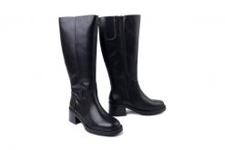 RIEKER Y5254-00 black, kozaki damskie. Czarne kozaki damskie Rieker, bez obcasa, na obcasie. Za 459.90 zł.
