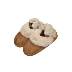 Kapcie damskie Barts Ayumies. Brązowe kapcie damskie Barts, bez wzorów, z futra. Za 229.00 zł.