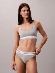 Calvin Klein Stringi Kobiety Bawełna szary, XS. Szare stringi damskie Calvin Klein, xs, bez wzorów, z bawełny. Za 99.95 zł.