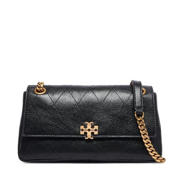 Torebka Tory Burch. Czarne listonoszki damskie Tory Burch, bez wzorów, bez dodatków. Za 2,389.00 zł.