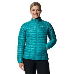 Damska kurtka turystyczna Mountain Hardwear Ghost Whisperer/2. Zielone kurtki sportowe damskie Mountain Hardwear, bez wzorów, z puchu, bez kaptura, trekkingowe. Za 1,695.50 zł.