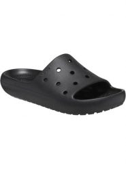 Sandały Crocs Classic Slide V2 czarne. Czarne sandały damskie Crocs, bez wzorów, z materiału, bez obcasa, bez zapięcia. Za 202.00 zł.