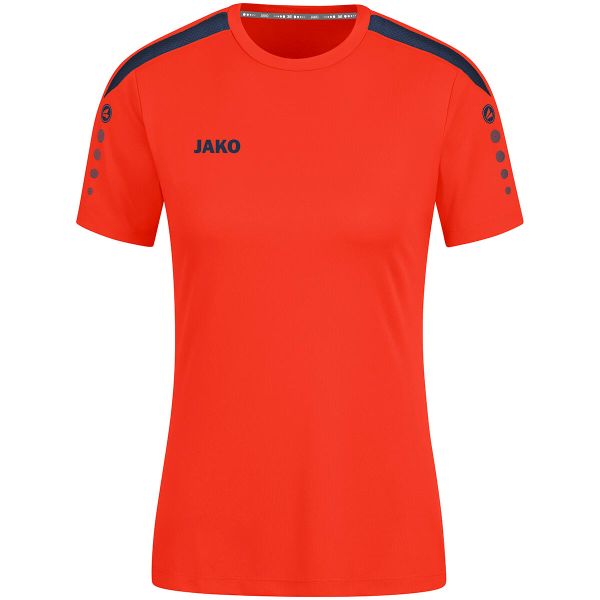 Damski jersey Jako Power. Czerwone koszulki sportowe damskie Jako, bez wzorów, z jersey, bez kołnierzyka, bez ramiączek, do piłki nożnej. Za 177.00 zł.