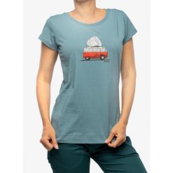 Koszulka bawełniana damska Ocun Classic T Bus-Stone. Zielone koszulki sportowe damskie Ocun, bez wzorów, z bawełny, bez kołnierzyka, bez ramiączek. Za 122.99 zł.