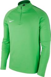 Nike Bluza piłkarska Dry Academy 18 Dril Tops LS zielona r. S (893624-361). Zielone bluzy męskie Nike, m, bez wzorów, bez kaptura. Za 143.25 zł.