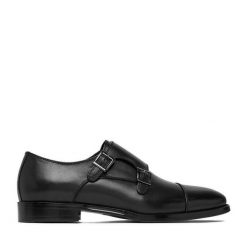 Półbuty GINO ROSSI. Czarne eleganckie półbuty Gino Rossi, wizytowe, bez zapięcia. Za 479.99 zł.