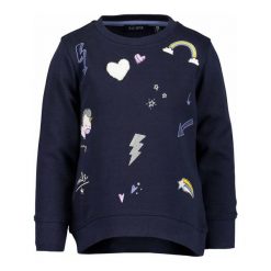 Blue Seven Bluza Dziewczęca Z Nadrukiem 122 Niebieska. Bluzy dla dziewczynek marki Blue Seven. W wyprzedaży za 62.00 zł.