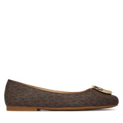 Baleriny MICHAEL Michael Kors. Brązowe baleriny damskie MICHAEL Michael Kors, bez wzorów, bez obcasa. Za 659.99 zł.