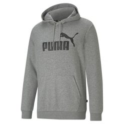 Bluza treningowa męska Puma Ess Big Logo Hoodie. Czarne bluzy męskie Puma, m, bez wzorów, z kapturem. Za 149.99 zł.