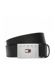 Tommy Hilfiger Pasek Th Flag Plaque Belt AM0AM14322 Brązowy. Brązowe paski damskie Tommy Hilfiger, bez wzorów, ze skóry. Za 249.99 zł.