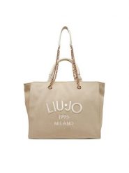 Liu Jo Torebka L Tote AA5004 T6948 Beżowy. Brązowe torebki do ręki damskie Liu Jo, bez wzorów, z materiału, bez dodatków. Za 719.99 zł.