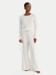 Tommy Hilfiger Piżama UW0UW06157 Écru Regular Fit. Piżamy damskie Tommy Hilfiger, s, bez wzorów, z bawełny, bez ramiączek. Za 429.99 zł.