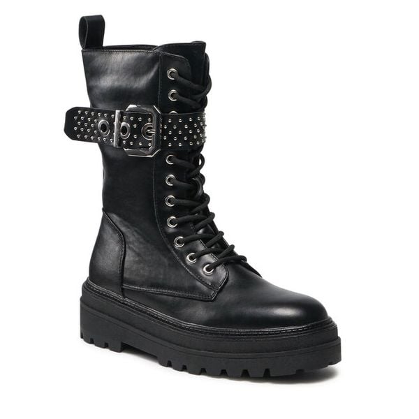 Trzewiki Jenny Fairy. Czarne botki damskie Jenny Fairy, bez obcasa, na koturnie, bez zapięcia. Za 119.97 zł.