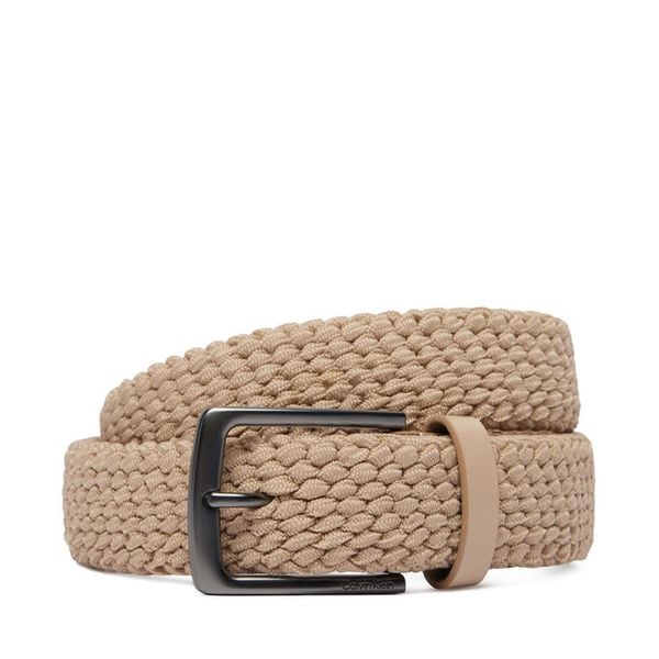 Pasek Calvin Klein. Brązowe paski damskie Calvin Klein, bez wzorów, casualowe. Za 159.99 zł.