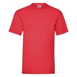 T-shirt Fruit Of The Loom Valueweight męski czerwony. Czerwone t-shirty męskie Fruit of the Loom, m, bez wzorów, z bawełny, bez kołnierzyka. Za 131.99 zł.