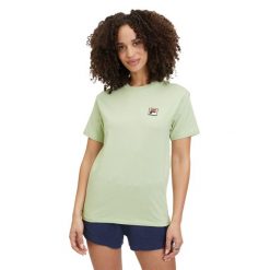 Koszulka damska FILA Liebstadt. Białe koszulki sportowe damskie Fila, xs, bez wzorów, casualowe, bez kołnierzyka. Za 69.99 zł.