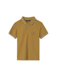 Mayoral Polo 6133 Khaki Regular Fit. Brązowe t-shirty dla chłopców Mayoral, bez wzorów, z bawełny, bez ramiączek. Za 69.99 zł.
