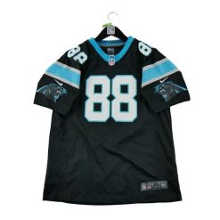 Męski dres NFL Carolina Panthers. Czarne koszulki sportowe męskie Nike, m, bez wzorów, z dresówki, bez kołnierzyka, bez ramiączek, do piłki nożnej. Za 149.06 zł.
