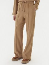 Weekend Max Mara Spodnie dzianinowe Sponda 2525786022 Beżowy Straight Fit. Brązowe spodnie materiałowe damskie Weekend Max Mara, m, bez wzorów, z dzianiny. Za 879.99 zł.
