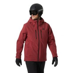 Kurtka narciarska Helly Hansen Juniper 3.0. Czerwone kurtki męskie Helly Hansen, m, bez wzorów, bez kaptura, narciarskie. W wyprzedaży za 1,322.00 zł.