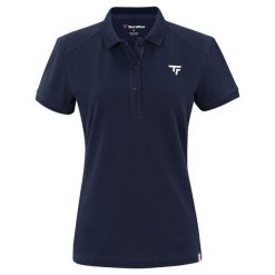 Koszulka polo damska Tecnifibre 2024. Niebieskie koszulki sportowe damskie TECNIFIBRE, bez wzorów, z tkaniny, bez kołnierzyka, bez ramiączek, tenisowe. Za 190.00 zł.