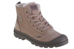 Buty sportowe Sneakersy unisex, Palladium Pampa Hi Zip WL. Brązowe obuwie sportowe damskie Palladium, bez wzorów, z materiału, trekkingowe. Za 363.05 zł.