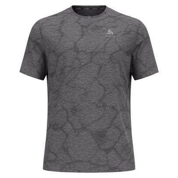 Koszulka z krótkim rękawem męska ODLO Zeroweight Engineered Chill-Tec. Szare buty sportowe męskie Odlo, m, bez wzorów, bez kołnierzyka, bez ramiączek, na fitness i siłownię. Za 299.99 zł.