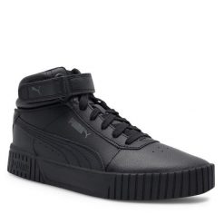 Sneakersy Puma. Czarne półbuty dziewczęce Puma, bez wzorów, bez zapięcia. Za 259.99 zł.