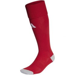 Getry piłkarskie Adidas Milano 23. Czerwone legginsy sportowe męskie Adidas, bez wzorów, do piłki nożnej. Za 31.90 zł.