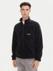 Napapijri Polar T-Dolent NP0A4HZP Czarny Regular Fit. Czarne bluzy męskie Napapijri, m, bez wzorów, z polaru, bez kaptura. Za 339.99 zł.