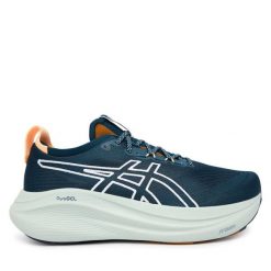Buty do biegania Asics. Zielone buty sportowe męskie Asics, bez zapięcia, do biegania. Za 679.99 zł.