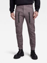 G-Star Raw Spodnie materiałowe Zip Pkt 3D D21975-D504-G077 Szary Skinny Fit. Szare spodnie materiałowe męskie G-Star Raw, m, bez wzorów, z bawełny, retro. Za 499.99 zł.