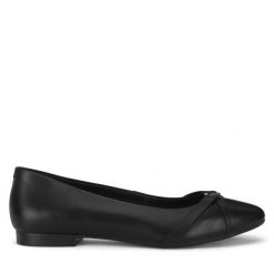 Baleriny Lasocki. Czarne baleriny damskie Lasocki, bez wzorów, bez obcasa. Za 169.99 zł.