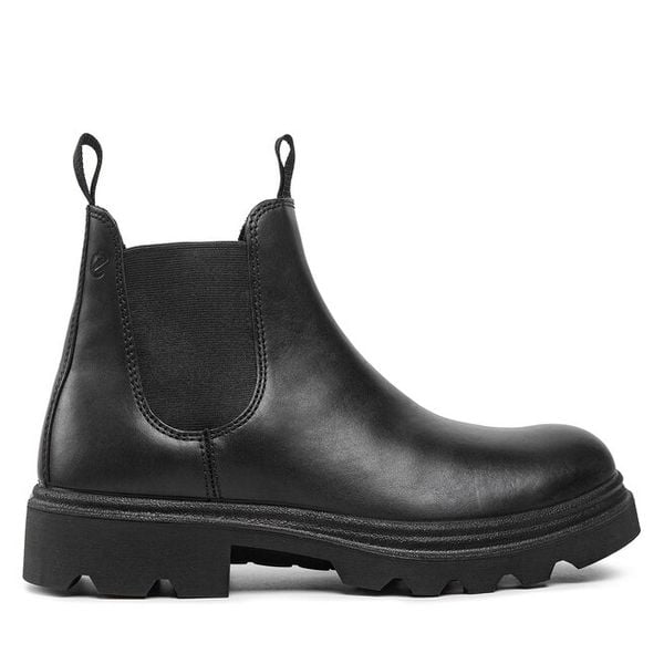 Sztyblety ECCO. Czarne botki męskie ecco, bez wzorów, bez zapięcia. Za 829.99 zł.