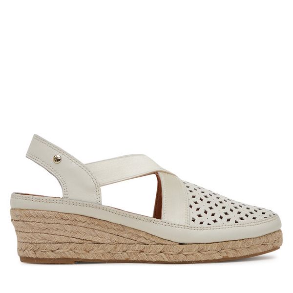 Espadryle Pikolinos. Białe sandały damskie Pikolinos, bez wzorów, bez obcasa, bez zapięcia. Za 379.99 zł.