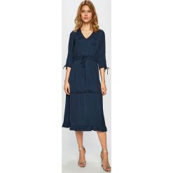 Scotch & Soda - Sukienka. Niebieskie sukienki damskie Scotch & Soda, s, bez wzorów, z poliesteru, casualowe, bez kołnierzyka, bez ramiączek. Za 599.90 zł.