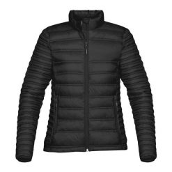 Damska Kurtka Basecamp Thermal Padded Jacket. Czarne kurtki damskie STORMTECH, xl, bez wzorów, z puchu, bez kaptura, trekkingowe. Za 519.99 zł.