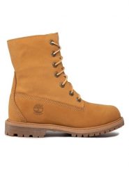 Timberland Trapery Authentic TB08329R2311 Brązowy. Brązowe śniegowce i trapery damskie Timberland, z nubiku. Za 609.99 zł.