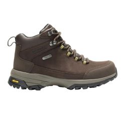 Damskie skórzane buty trekkingowe Burrell. Brązowe trekkingi damskie Regatta, trekkingowe. Za 794.00 zł.