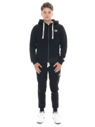 Bluza męska Leone 1947 Apparel Soft Basic z kapturem i zamkiem na zimę. Czarne bluzy męskie LEONE 1947 APPAREL, m, bez wzorów, z bawełny, z kapturem, na fitness i siłownię. Za 412.58 zł.