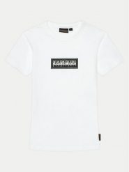 Napapijri T-Shirt Chamois NP0A4HYL S Biały Regular Fit. Białe t-shirty dla chłopców Napapijri, bez wzorów, z bawełny, bez ramiączek. Za 79.99 zł.
