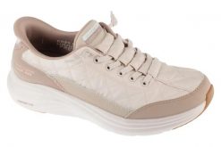 Buty sportowe Sneakersy damskie, Slip-ins: Contour Foam - Cozy Fit. Brązowe obuwie sportowe damskie Skechers, bez wzorów, z materiału, trekkingowe. Za 319.99 zł.