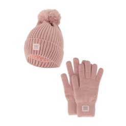 Zestaw zimowy dla kobiet - czapka + rękawiczki różowy. Czerwone czapki i kapelusze damskie HEAT KEEPER, na zimę, bez wzorów, z poliesteru, sportowe. W wyprzedaży za 134.32 zł.