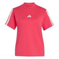 Koszulka damska ADIDAS W 3S SJ T B XL. Czerwone koszulki sportowe damskie Adidas, s, bez wzorów, z dzianiny, bez kołnierzyka, bez ramiączek. Za 119.00 zł.