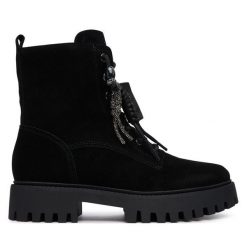 Trapery Guess. Czarne śniegowce i trapery damskie Guess. Za 674.99 zł.