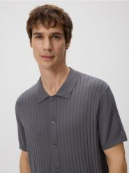 Rozpinany sweter - ciemnoszary. Szare kardigany męskie Reserved, l, bez wzorów, z dzianiny. Za 129.99 zł.